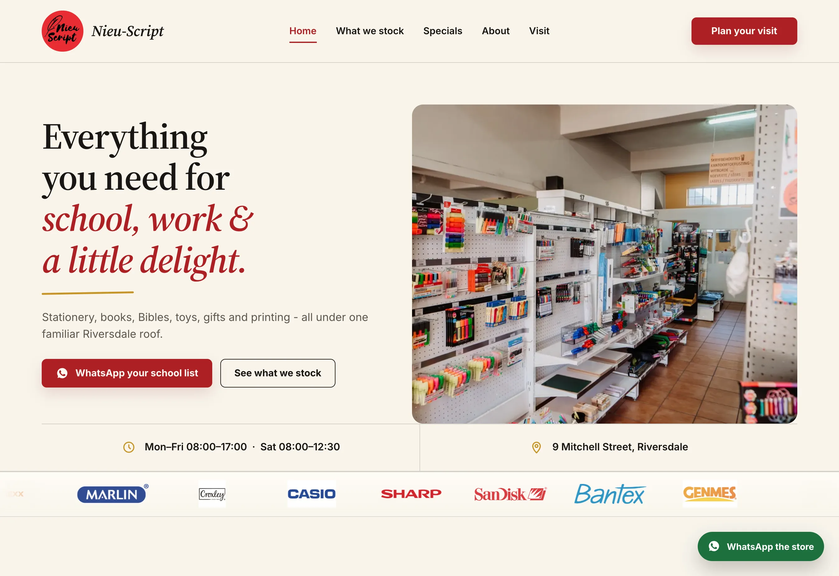 Nieu-Script homepage